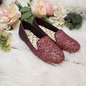 Birdies Shoes starling Rose slip-on Christmas Halloween loafers Ombre Pink  gl…